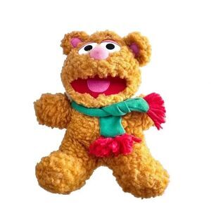 1987 McDonalds Jim Henson Muppet Baby Fonzie the Bear Plush Scarf  9"